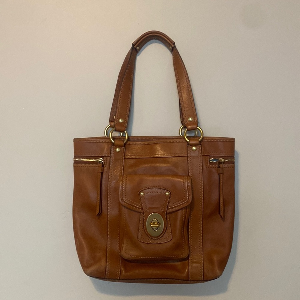 Vintage Coach Genuine Leather Tote